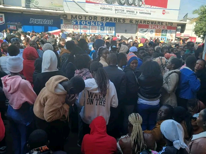 Unemployment crisis deepens:Thousands Flock to Wajose Smart Wears in Kericho for Job Interviews