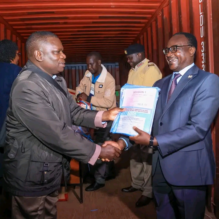 CS Julius Ogamba Witnesses Distribution of KJSEA Learning Materials to Candidates in Sotik Sub-County