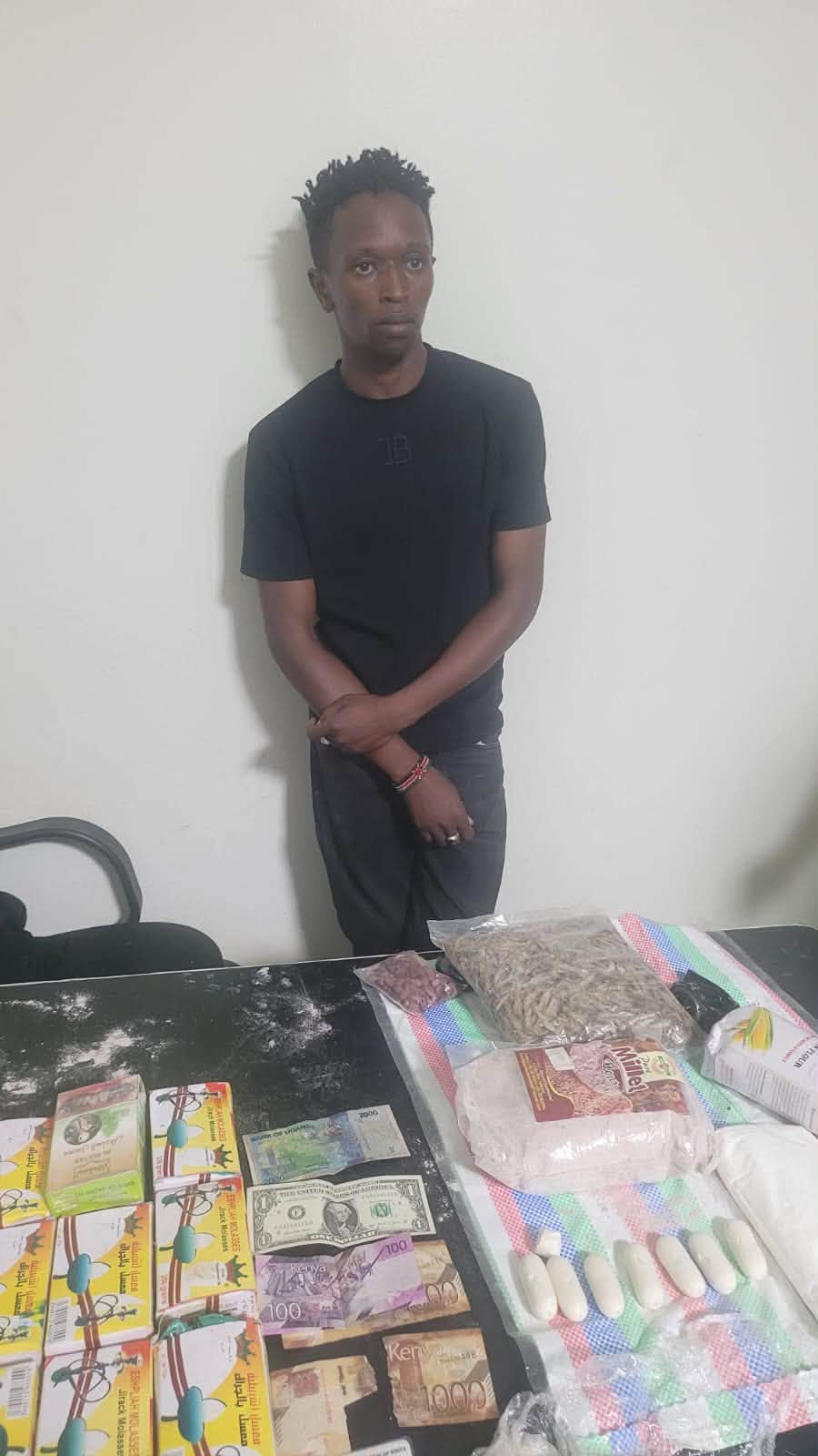 A suspect has been arrested over the alleged trafficking of cocaine valued at approximately Sh2.19 million through the Malaba border crossing