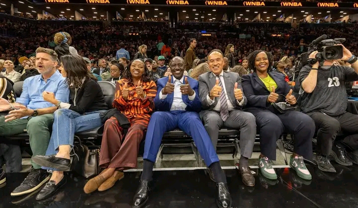 Ruto Takes Kenya to the WNBA: Meets Kenyan Star Madina Okot and NBA Deputy Commissioner to Expand Basketball Partnership