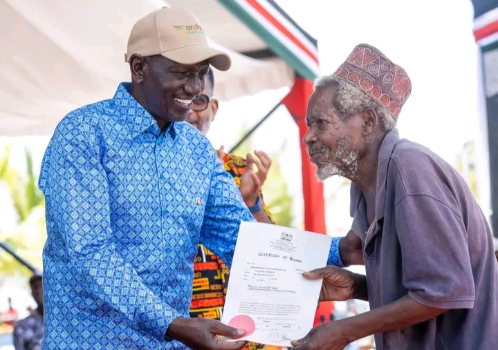 Ruto Hands Over 5,000 Title Deeds in Mombasa as Coast Residents Gain New Hope in Land Ownership