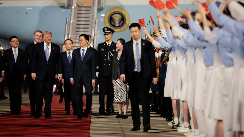 Donald Trump lands in China for high-stakes meeting with Xi Jinping