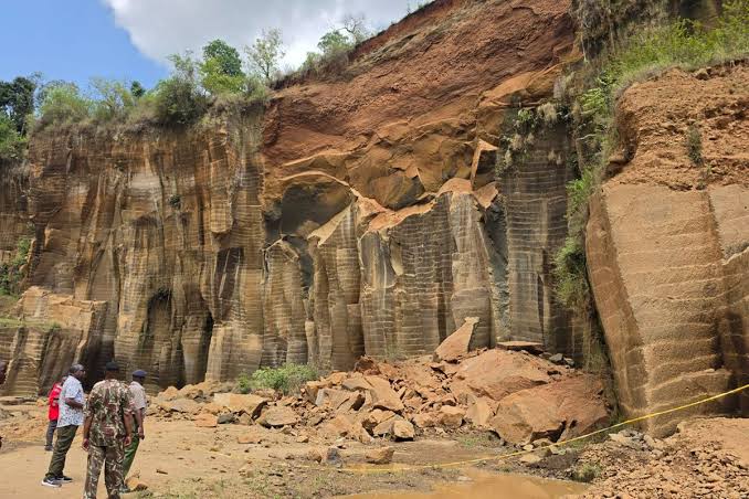 Rescue operations are ongoing following a deadly quarry collapse at Mutonga in Imenti South, Meru County