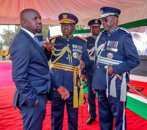 CS Murkomen and IG Douglas Kanja Arrive at Kiganjo Ahead of Police Passing-Out Parade